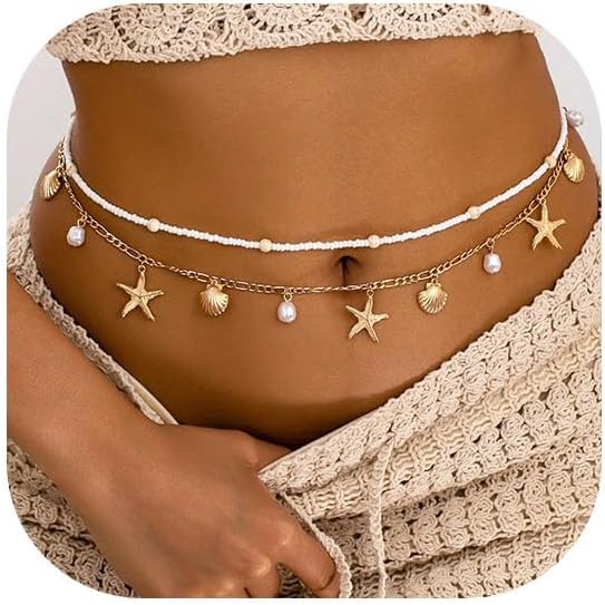 Starfish Waist Chain Women Adj – Body Jewelry Ends Bewertung und Preis