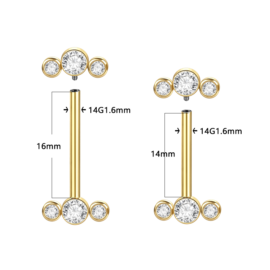 1/5PCS G23 Titanium PIERC Gold – Body Jewelry Changing Kit Bewertung und Preis