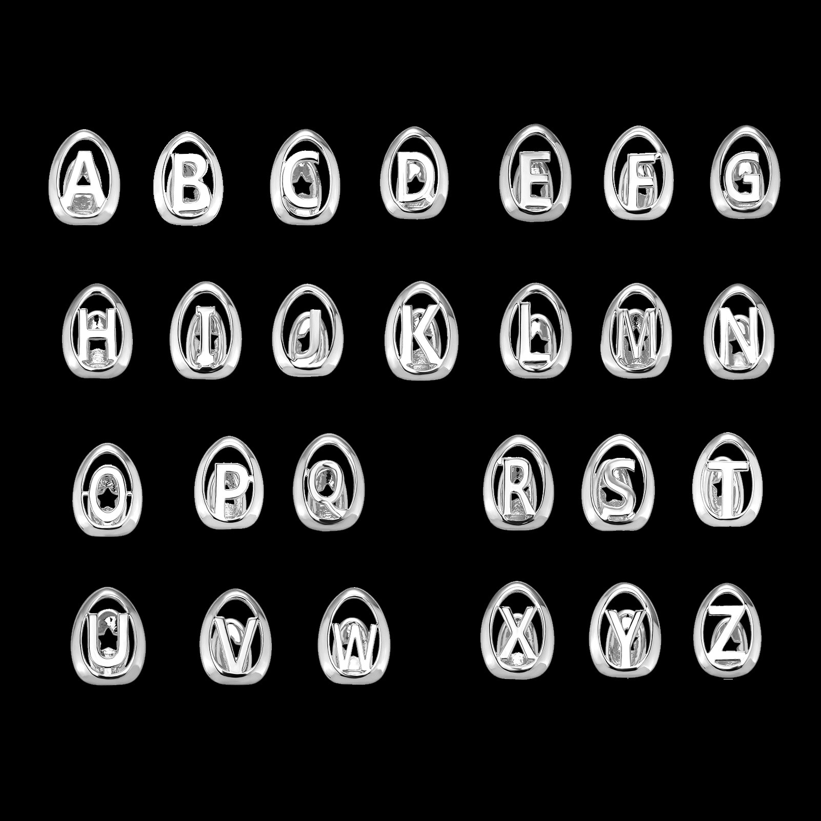 YOUNGX 26 Initial Letters Holl – Body Jewelry Men Bewertung und Preis
