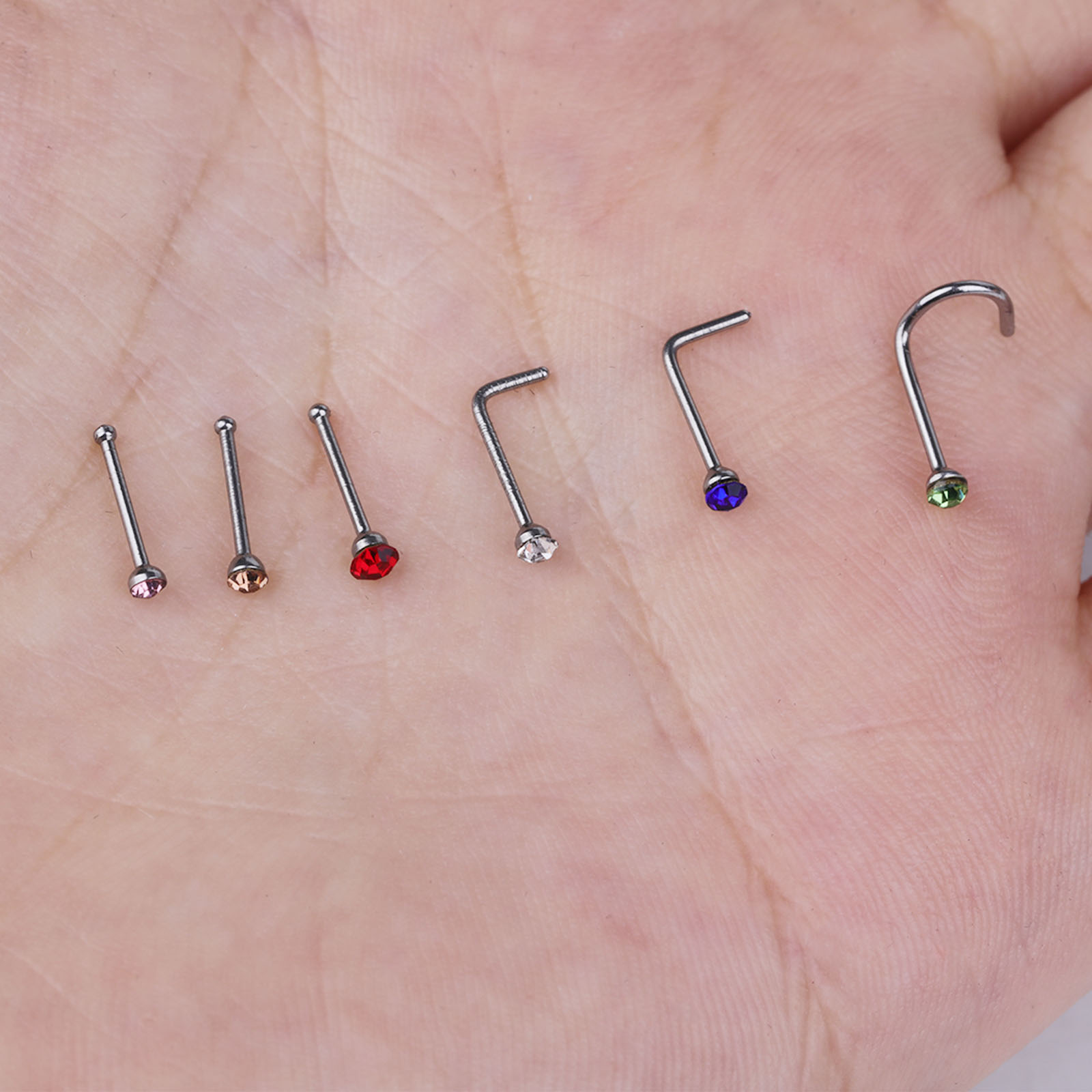 Hypoallergenic Nose Studs - Ti – Body Jewelry For Sensitive Skin Bewertung und Preis