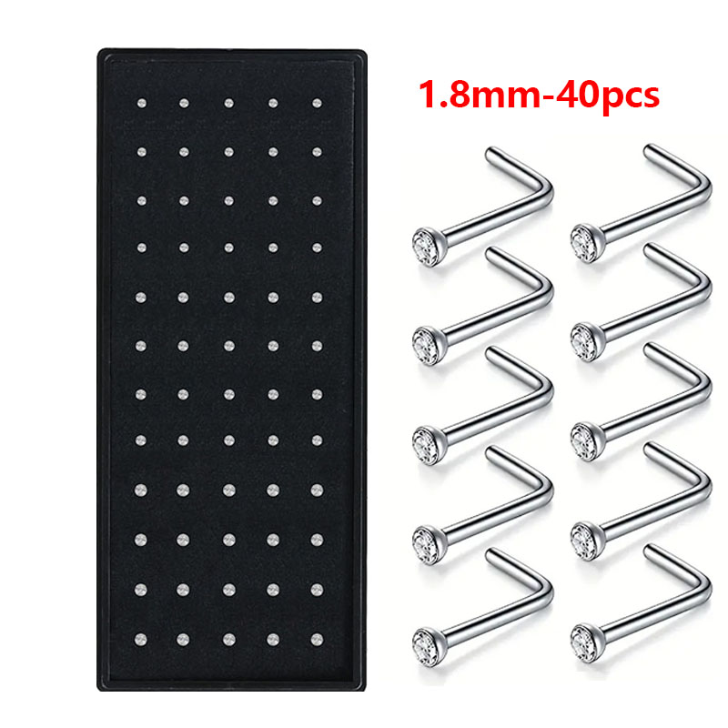 Hypoallergenic Nose Studs - Ti – Body Jewelry For Sensitive Skin Bewertung und Preis