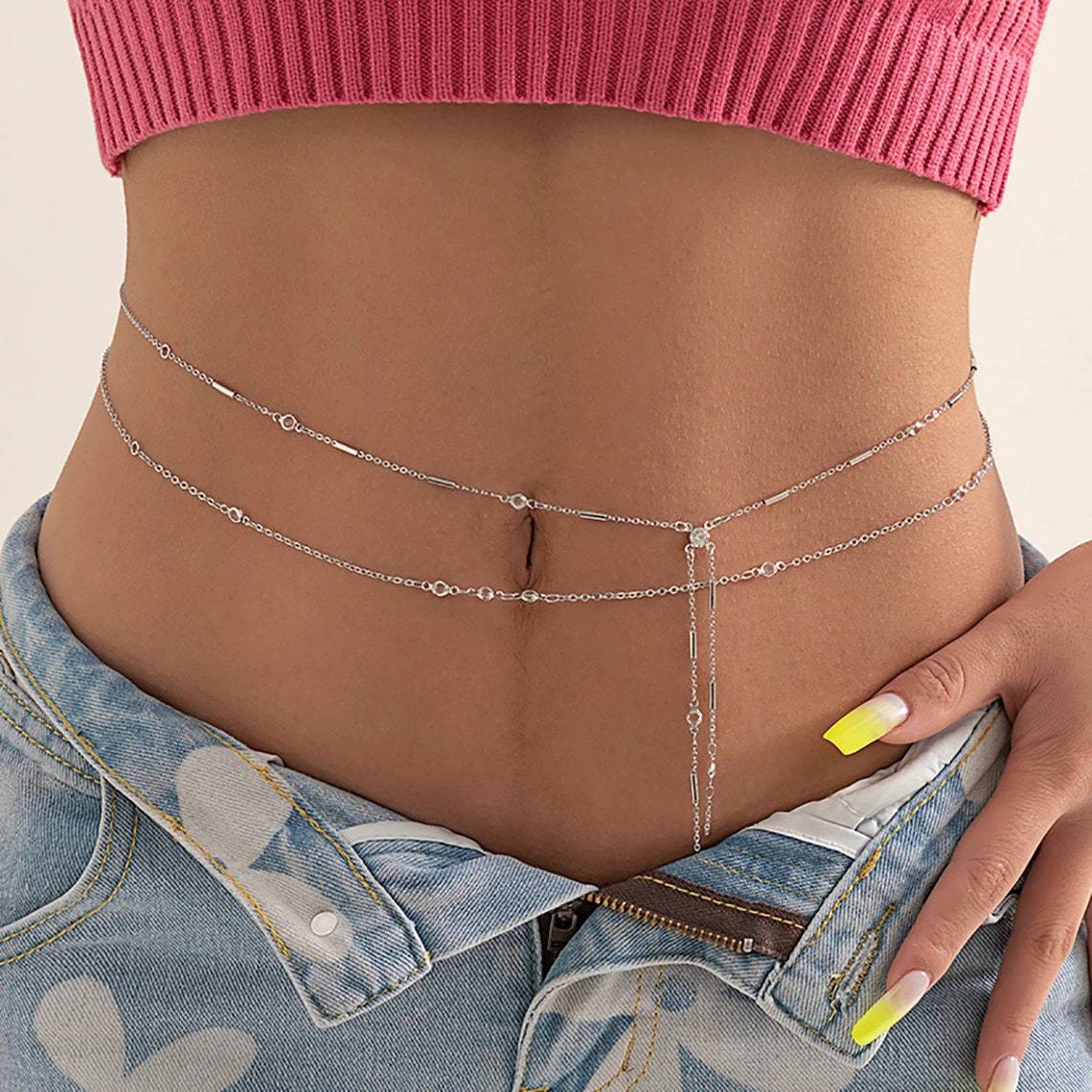 Double Layers Tassel Belly Cha – Body Jewelry Ends Bewertung und Preis
