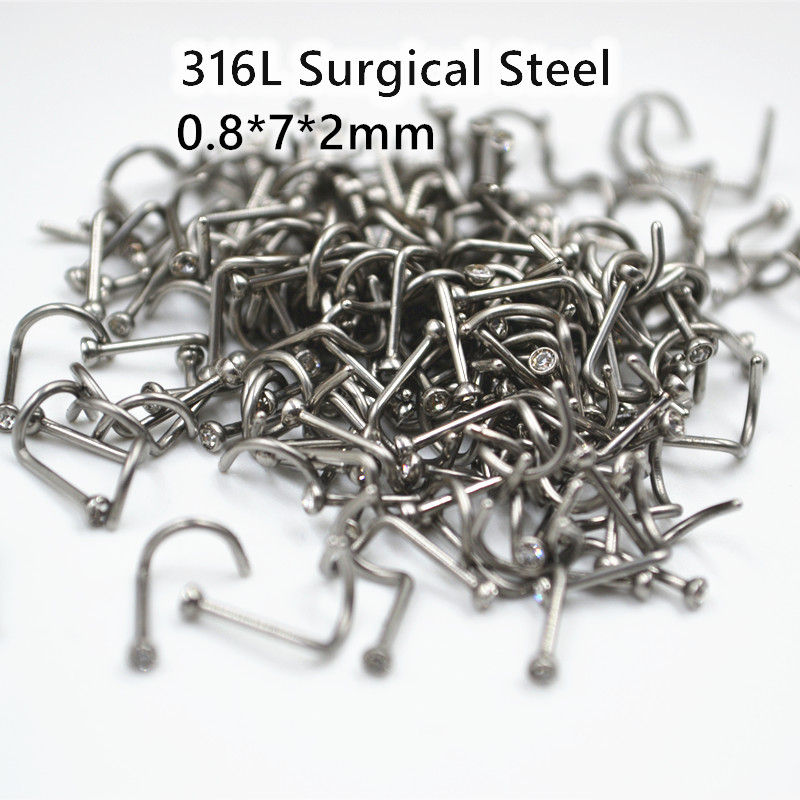 50pcs 20Gx7x2mm Gems Inside No – Body Jewelry Good Quality Bewertung und Preis