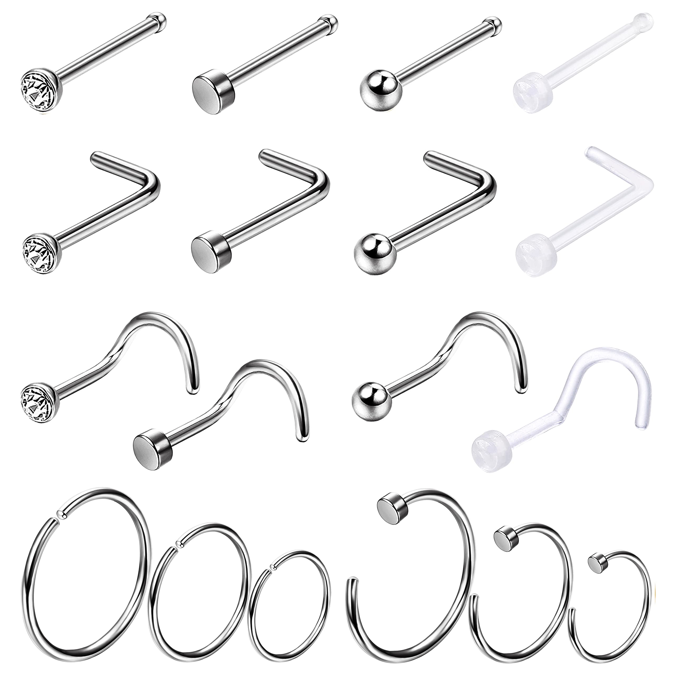1PCS Hypoallergenic Nose Ring  – Body Jewelry For Sensitive Skin Bewertung und Preis