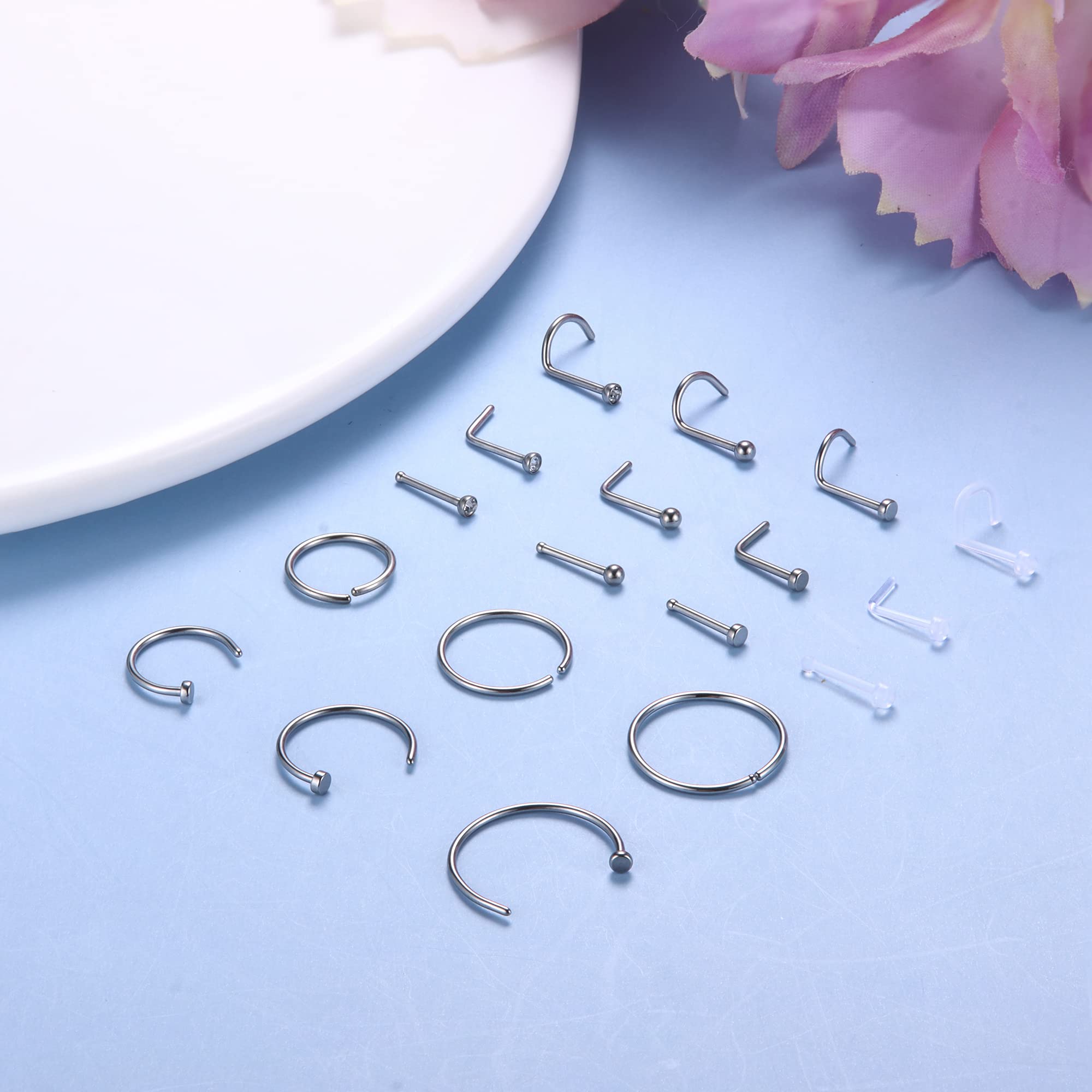 1PCS Hypoallergenic Nose Ring  – Body Jewelry For Sensitive Skin Bewertung und Preis