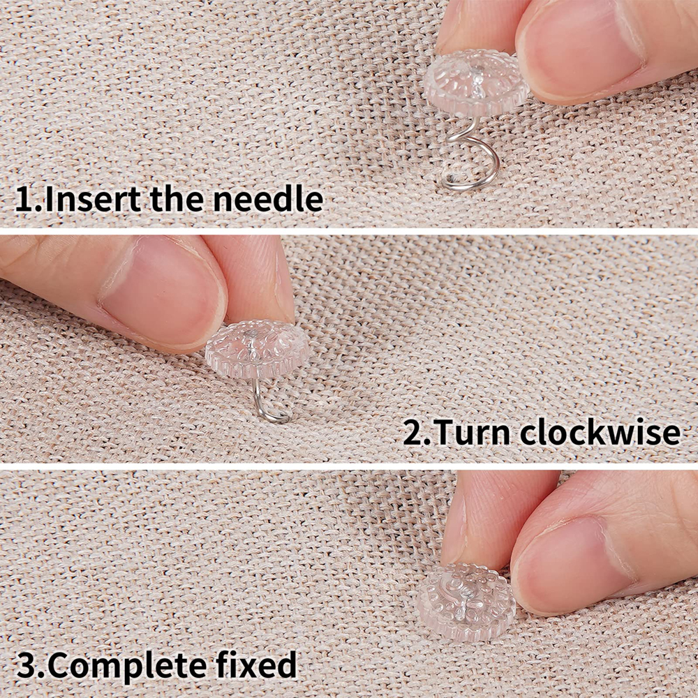 20/40/50Pcs Clear Twist Pins B – Threadless Push Pin Bewertung und Preis
