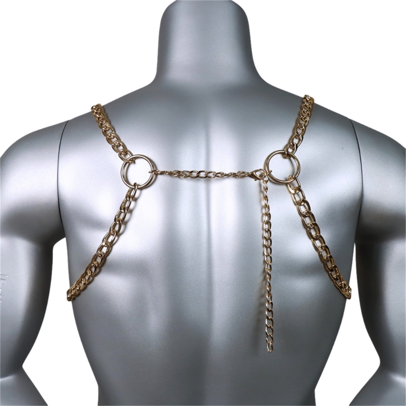 Men's Sexy Metal Body Chest Ch – Body Jewelry Men Bewertung und Preis