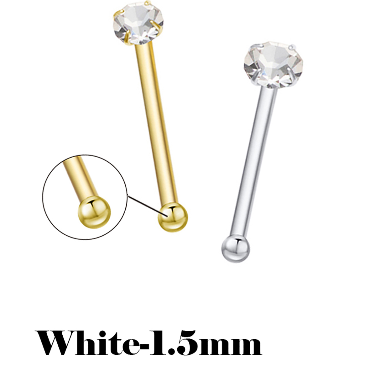 925 Sterling Silver Nose Studs – Body Jewelry La Bewertung und Preis