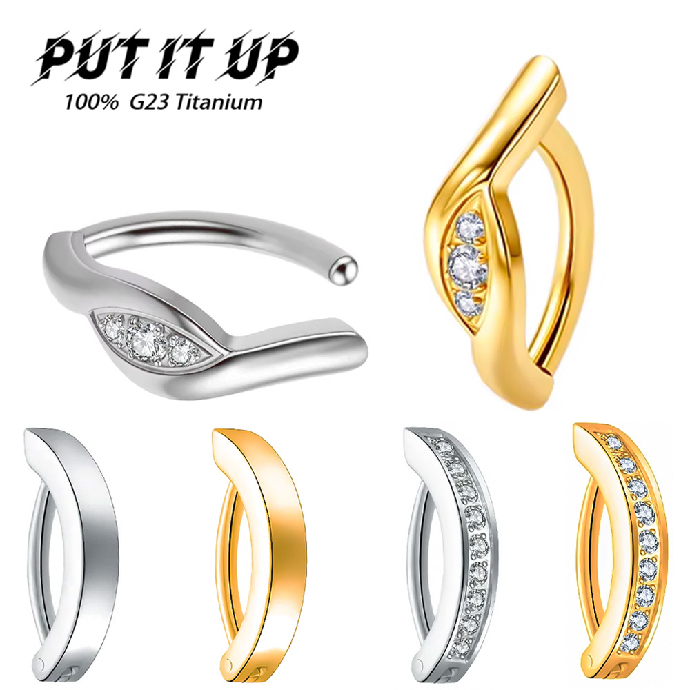 ASTM F136 Titanium 14G Hinged  – Body Jewelry For Sensitive Skin Bewertung und Preis