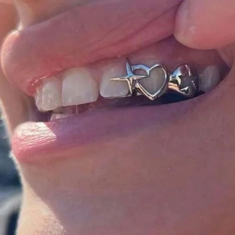 Punk Hip Hop Hollow Heart Teet – Body Jewelry Men Bewertung und Preis