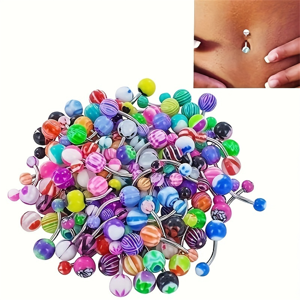 10pcs/set Mixed Color Acrylic  – Body Jewelry Changing Kit Bewertung und Preis
