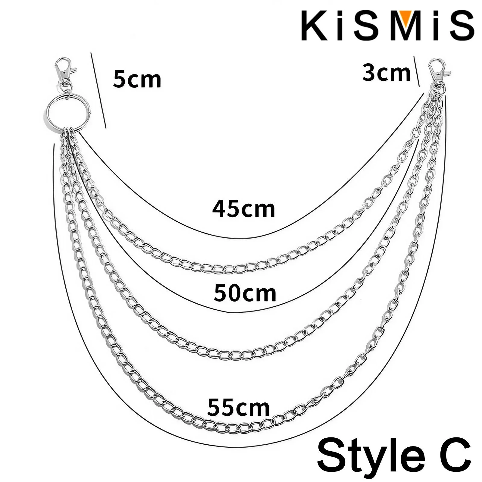 1PC Punk Style Multi Layer Key – Body Jewelry Men Bewertung und Preis