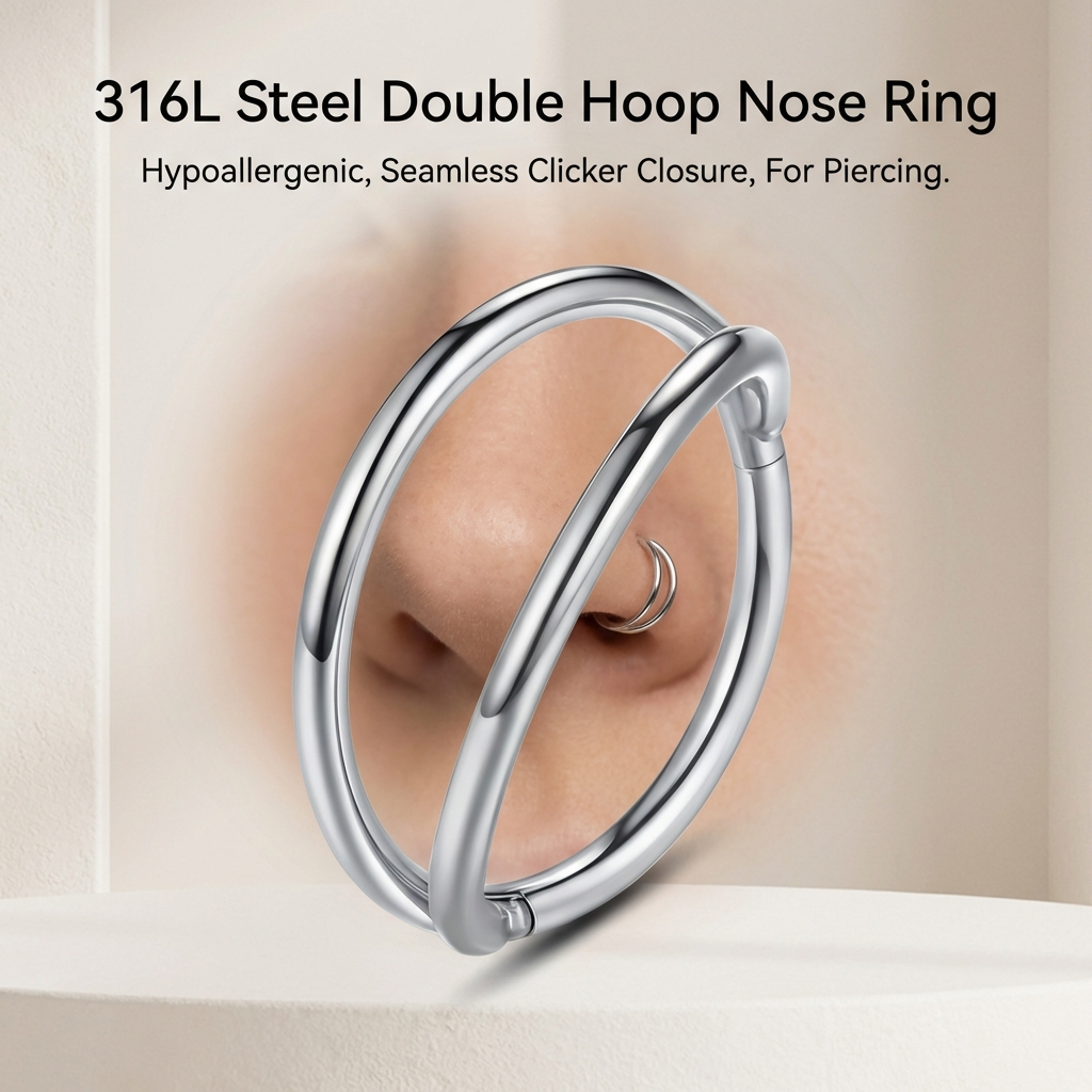 316L Stainless Steel Double La – Body Jewelry For Sensitive Skin Bewertung und Preis