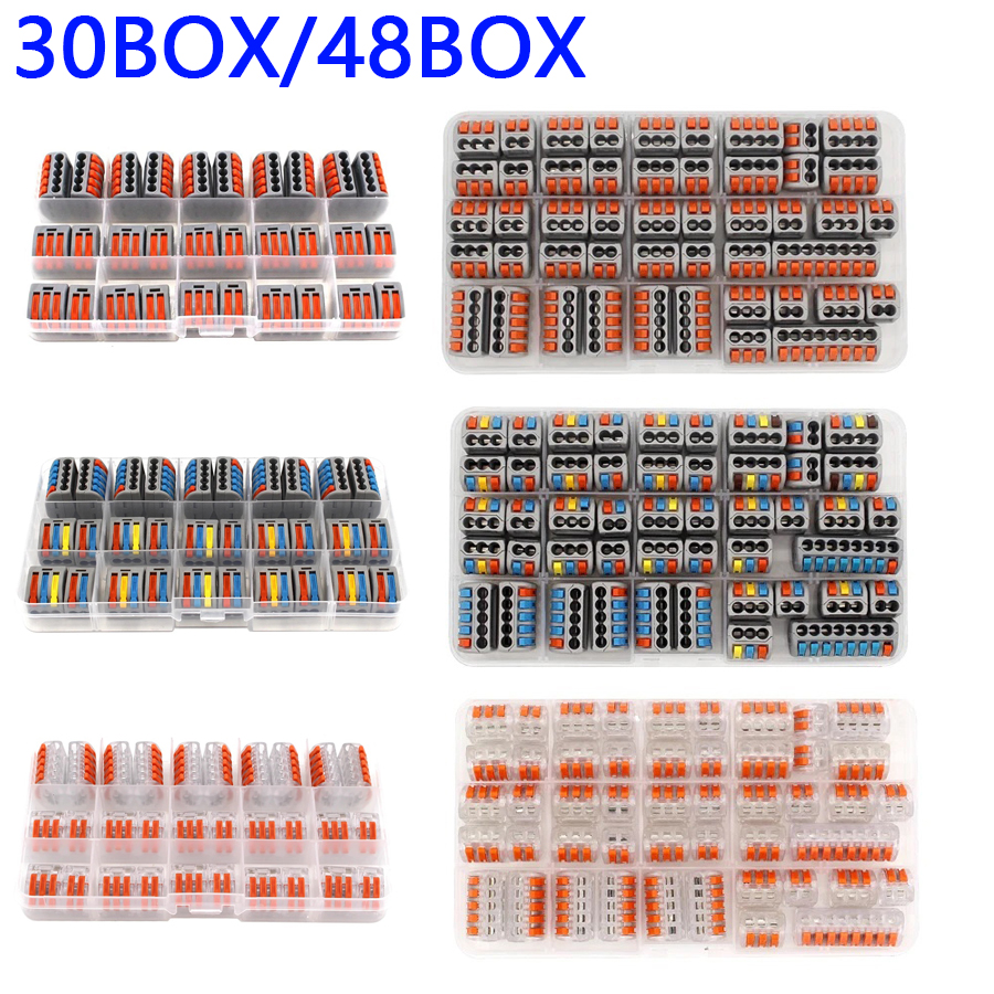 30/48 Pcs Fast Wiring Connecto – Threadless Push Pin Bewertung und Preis